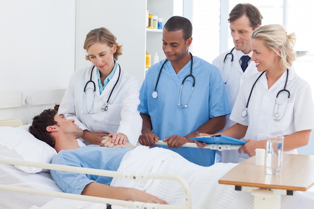 Nurse And Patient In Hospital Nurse And Patient In Hospital